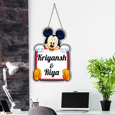 Personalized Teddy Wooden Wall Hanging Customized With Name Living Room, Bedroom & Kids room Birthday Gift For Loveable Person